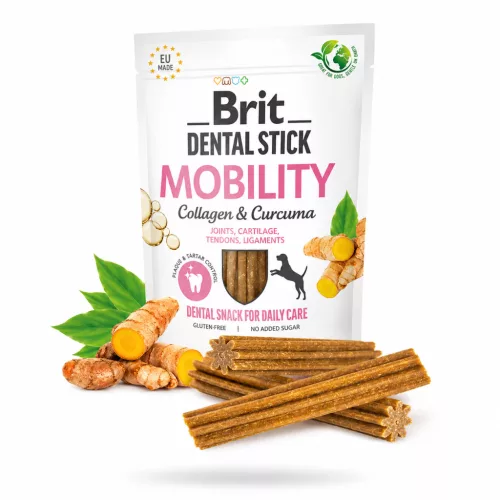 Brit Dental Stick Mobility Kollagénnel – ízületvédő fogápoló rágórúd kutyáknak 