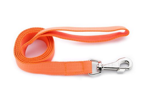 Nylon hevederpóráz kék 25mm 1,2m fogóval
