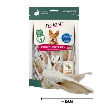 Dokas szárított nyúlfül mini szőrös 100g 