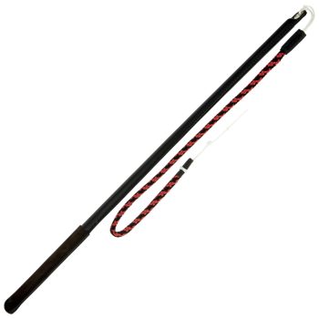 Gappay fekete ostor (bőrrel bevont)