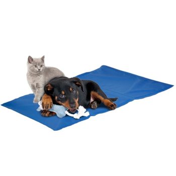 Hűtőmatrac közepes testű kutyáknak kék 40 cm x 50 cm