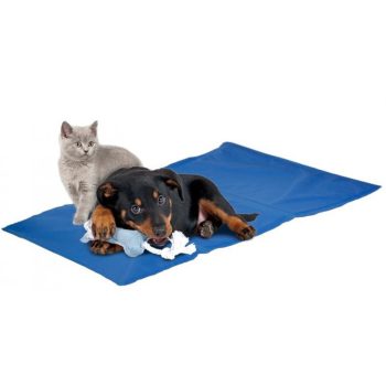 Hűtőmatrac közepes testű kutyáknak kék 65 cm x 50 cm