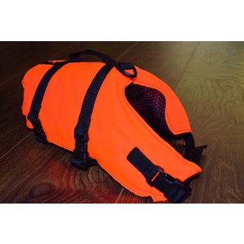 Mentőmellény kutyáknak neon narancs S méret