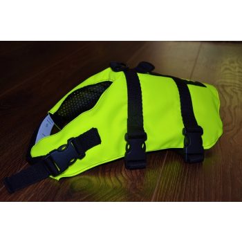 Mentőmellény kutyáknak neonzöld S méret