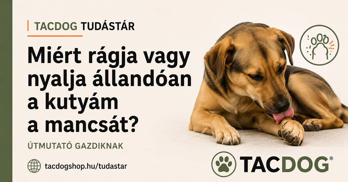 Miért rágja vagy nyalja állandóan a kutyám a mancsát?